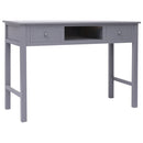 vidaXL szürke fa íróasztal 110 x 45 x 76 cm