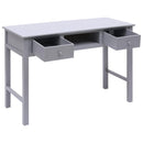 vidaXL szürke fa íróasztal 110 x 45 x 76 cm