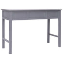 vidaXL szürke fa íróasztal 110 x 45 x 76 cm