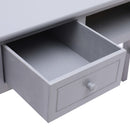 vidaXL szürke fa íróasztal 110 x 45 x 76 cm