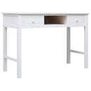 vidaXL fehér fa íróasztal 110 x 45 x 76 cm