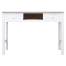 vidaXL fehér fa íróasztal 110 x 45 x 76 cm