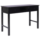 vidaXL fekete fa íróasztal 110 x 45 x 76 cm
