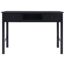 vidaXL fekete fa íróasztal 110 x 45 x 76 cm
