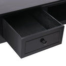 vidaXL fekete fa íróasztal 110 x 45 x 76 cm