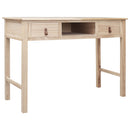 vidaXL természetes színű fa íróasztal 110 x 45 x 76 cm