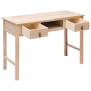vidaXL természetes színű fa íróasztal 110 x 45 x 76 cm