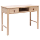 vidaXL természetes színű fa íróasztal 110 x 45 x 76 cm