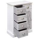 vidaXL 10 fiókos szürke fa tálalószekrény 113 x 30 x 79 cm