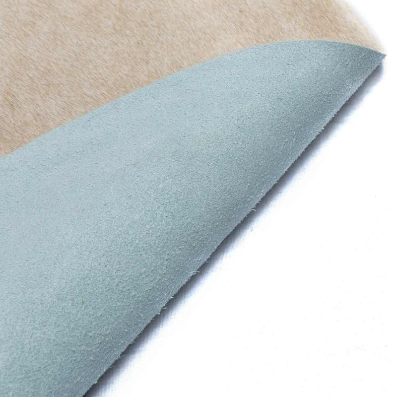 vidaXL bézs színű valódi marhabőr szőnyeg 150 x 170 cm