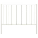 vidaXL fehér porszórt acél kerítéspanel oszlopokkal 1,7 x 0,75 m