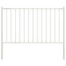 vidaXL fehér porszórt acél kerítéspanel oszlopokkal 1,7 x 1,25 m