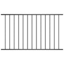 vidaXL fekete porszórt acél kerítéspanel 1,63 x 1 m