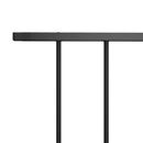 vidaXL fekete porszórt acél kerítéspanel 1,63 x 1 m