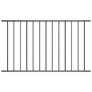 vidaXL fekete porszórt acél kerítéspanel 1,63 x 1,25 m
