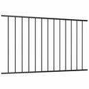 vidaXL fekete porszórt acél kerítéspanel Woerden 163x117 cm