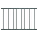 vidaXL antracitszürke porszórt acél kerítéspanel 1,7 x 0,75 m