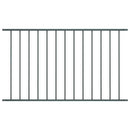 vidaXL antracit színű porszórt acél kerítéspanel 1,63 x 1 m
