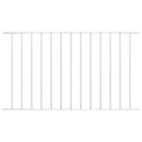 vidaXL fehér porszórt acél kerítéspanel 1,63 x 1 m