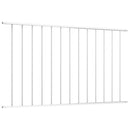 vidaXL fehér porszórt acél kerítéspanel 1,63 x 1 m