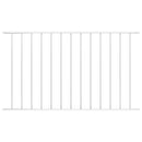 vidaXL fehér porszórt acél kerítéspanel 1,7 x 1,25 m