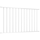 vidaXL fehér porszórt acél kerítéspanel 1,7 x 1,25 m