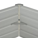 vidaXL barna kerti magaságyás horganyzott acélból 129 x 129 x 46 cm