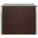 vidaXL barna kerti magaságyás horganyzott acélból 100 x 100 x 77 cm
