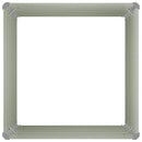 vidaXL barna kerti magaságyás horganyzott acélból 100 x 100 x 77 cm