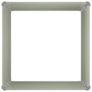 vidaXL barna kerti magaságyás horganyzott acélból 100 x 100 x 77 cm