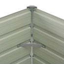 vidaXL barna kerti magaságyás horganyzott acélból 100 x 100 x 77 cm