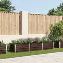 vidaXL barna horganyzott acél kerti magaságyás 240 x 80 x 45 cm