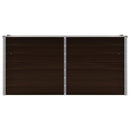 vidaXL barna horganyzott acél kerti magaságyás 160 x 40 x 77 cm