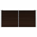 vidaXL barna horganyzott acél kerti magaságyás 160 x 40 x 77 cm