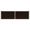 vidaXL barna horganyzott acél kerti magaságyás 160 x 40 x 45 cm