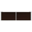 vidaXL barna horganyzott acél kerti magaságyás 160 x 40 x 45 cm