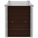 vidaXL barna horganyzott acél kerti magaságyás 160 x 40 x 45 cm