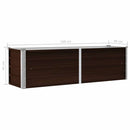 vidaXL barna horganyzott acél kerti magaságyás 160 x 40 x 45 cm