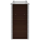 vidaXL barna horganyzott acél kerti magaságyás 100 x 40 x 77 cm