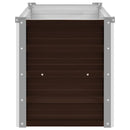 vidaXL barna horganyzott acél kerti magaságyás 100 x 40 x 45 cm