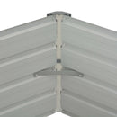 vidaXL antracitszürke horganyzott acél kerti magaságyás 129x129x45 cm