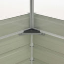 vidaXL antracitszürke horganyzott acél melegház 100 x 100 x 77 cm