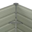 vidaXL antracitszürke horganyzott acél kerti magaságyás 100x100x77 cm