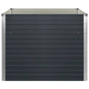vidaXL antracitszürke horganyzott acél kerti magaságyás 100x100x77 cm