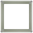 vidaXL antracitszürke horganyzott acél kerti magaságyás 100x100x77 cm