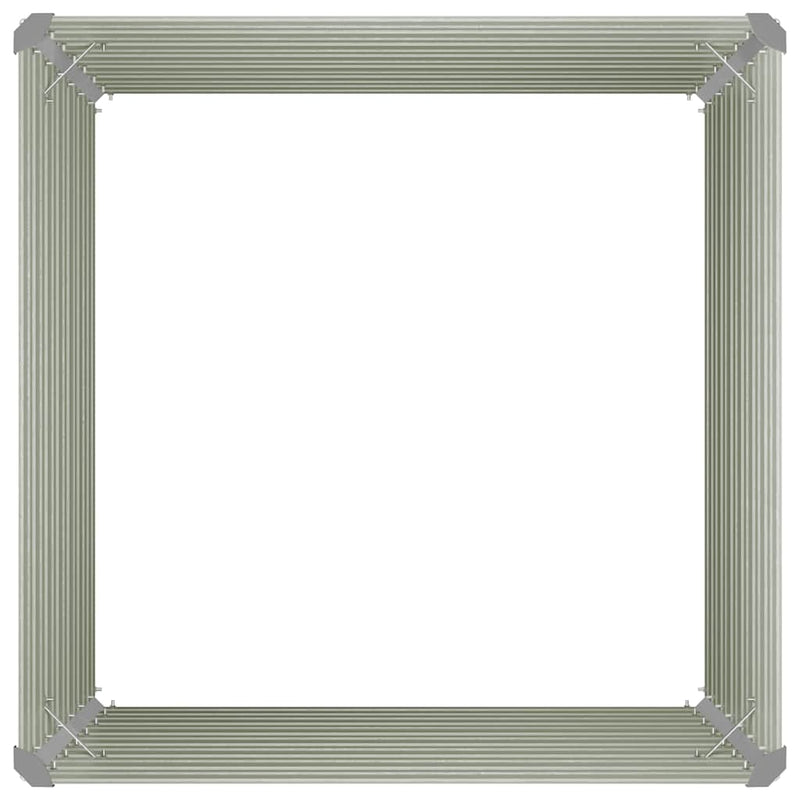 vidaXL antracitszürke horganyzott acél kerti magaságyás 100x100x77 cm