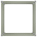 vidaXL antracitszürke horganyzott acél kerti magaságyás 100x100x77 cm