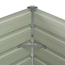 vidaXL antracitszürke horganyzott acél kerti magaságyás 100x100x77 cm