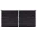 vidaXL antracitszürke horganyzott acél kerti magaságyás 160x40x77 cm