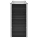 vidaXL antracitszürke horganyzott acél kerti magaságyás 160x40x77 cm